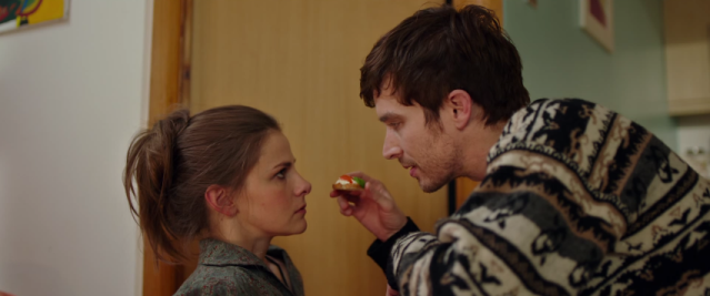 Louise Brealey (as Stella) and Nico Rogner (as Jacques) in Delicious. (Used with Permission.)